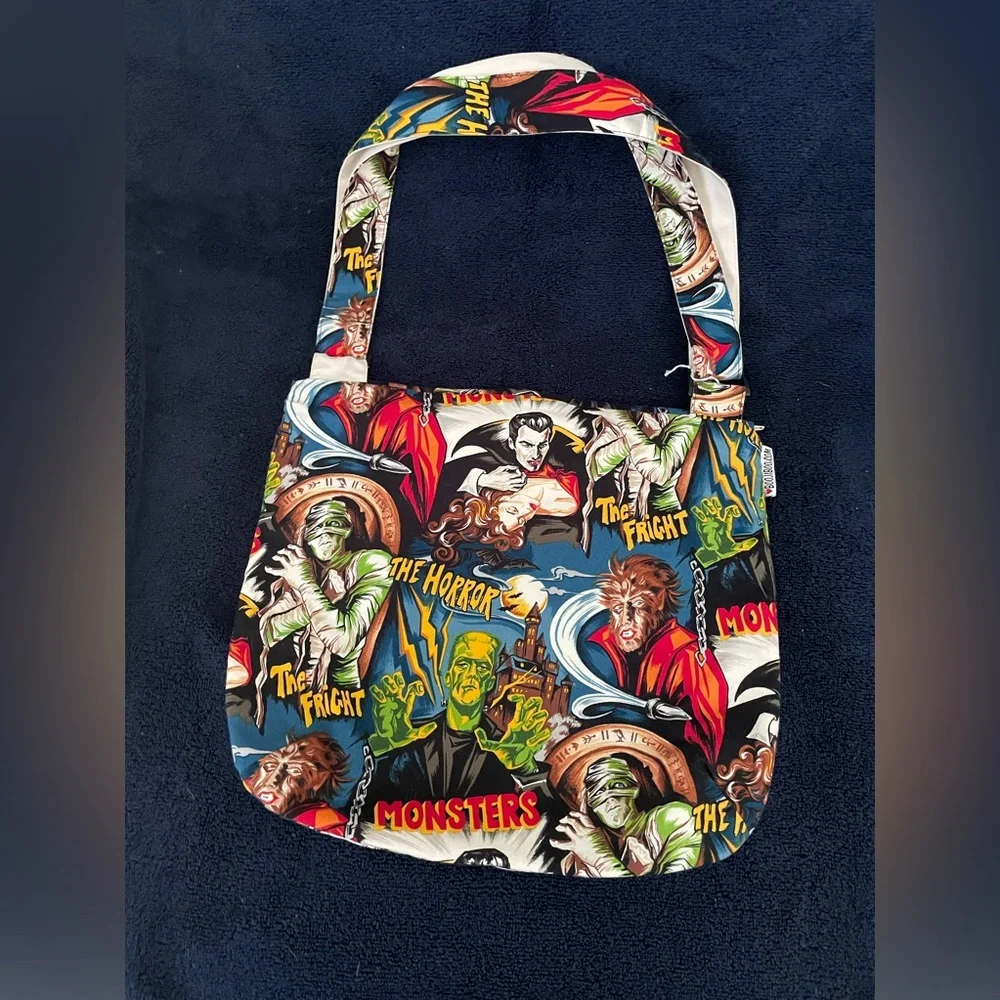 Monsters Cloth Canvas Over the Shoulder Bag - Picture 12 of 16